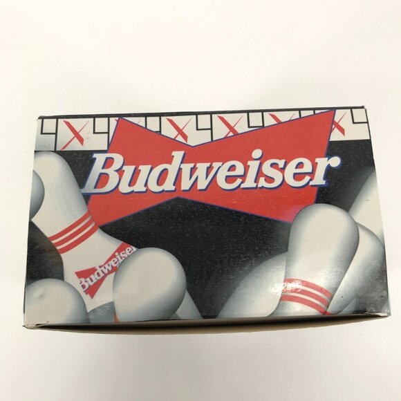 Budweiser Bowling Beer Stein Anheuser Busch 1996 Strike! Mug Cup - Picture 9 of 11